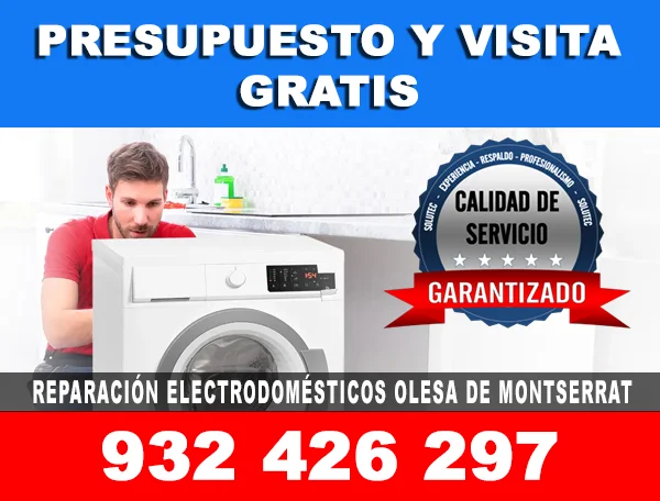 Reparación electrodomésticos Olesa De Montserrat